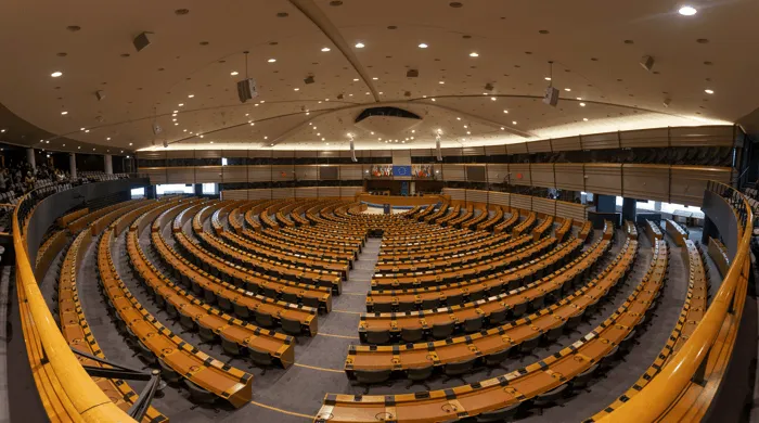 Europa Parlament ohne Menschen